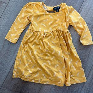 Yellow Long Sleeve Dress